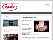 Tablet Screenshot of lowryoil.com